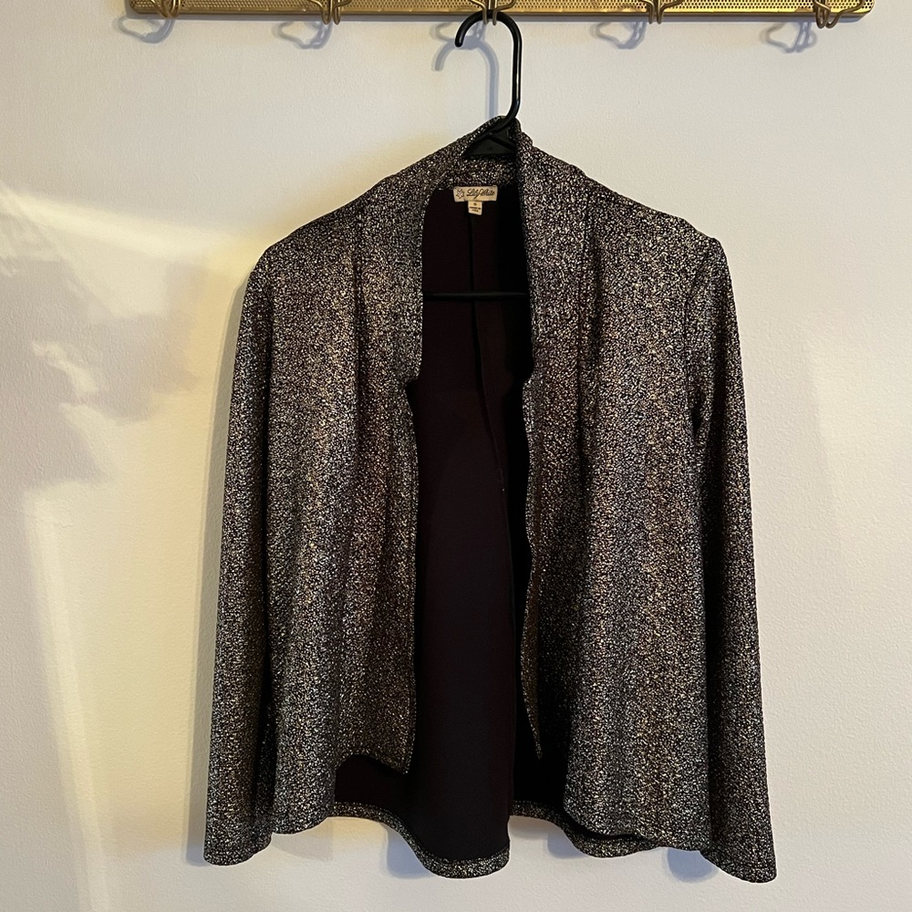 Gold & silver loose fitting blazer